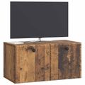 vidaXL Nástenná TV skrinka 59,5 x 31 x 30 cm Staré drevo