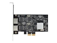 Sieťový adaptér - PCIe 2.0 x2 nízky profil - 10M/100M/1G/2.5 Gigabit Ethernet x 2 - čierna