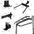 Multifunkčný posilňovací stojan - Power Rack HMS KLT22 sivý
