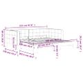 vidaXL Denná posteľ s rozkladacou posteľou žltá 100x200 cm zamat