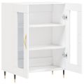 vidaXL Komoda biela 69,5x34x90 cm kompozitné drevo