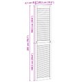 vidaXL Skříňové dvere s dverami 4 ks Prírodná 201 x 2,1 x 49,5 cm