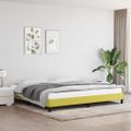 vidaXL Posteľ bez matraca zelená 200x200 cm látka
