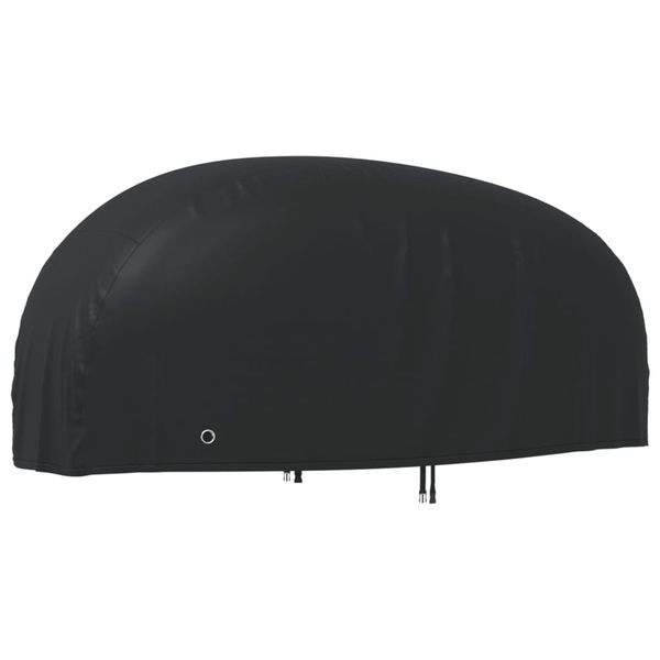 vidaXL Kryt na motocykel čierny 245x105x125 cm 210D oxford