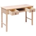 vidaXL Písací stôl prírodnej farby 110x45x76 cm drevený