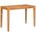 vidaXL Jedálenský stôl 110 x 55 x 76 cm Pevné akáciové drevo Hnedá