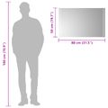 vidaXL Zrkadlo do kúpeľne s LED Priehľadná 80 x 50 cm tvrdené sklo