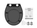 Schütte SLIM BLACK| Duroplast, Soft Close