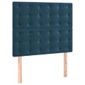 vidaXL Rám postele bez matraca tmavomodrý 90x200 cm zamat