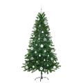 vidaXL Vianočný stromček s 150 LED-i so stojanom Zelená 150 cm PE