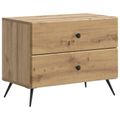 vidaXL Nočný stolík Dub artisan 62 x 34,5 x 47,5 cm Kompozitné drevo