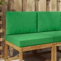 vidaXL Vankúš na vonkajšiu pohovku Polyester Zelená 60 x 60 cm