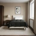 vidaXL Letná prikrývka 135 x 200 cm Leto 200 gsm Antracitová Priedušná