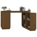 vidaXL Stolík medovo-hnedý 110x50x75 cm masívne borovicové drevo