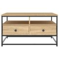 vidaXL Konferenčný stolík dub sonoma 80x80x45 cm kompozitné drevo