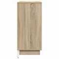 vidaXL Nočný stolík Sonoma dub 71 x 34,5 x 75 cm Kompozitné drevo