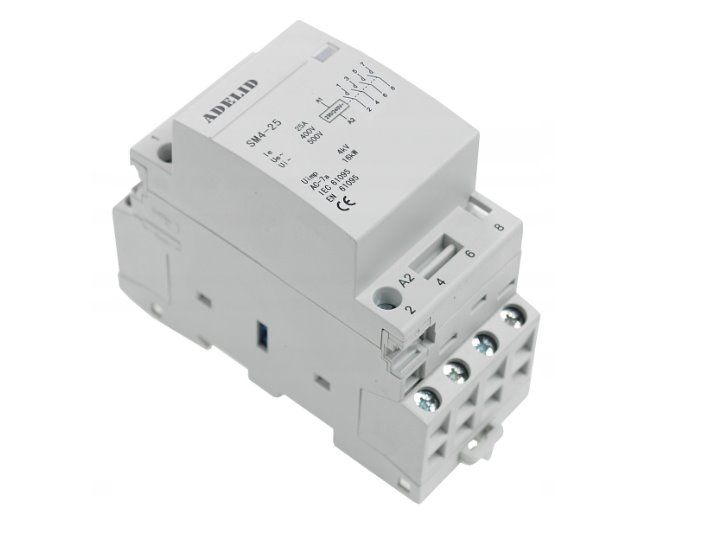 Adelid SM4 25-40-230V Modulárny stýkač 25-22 230V 25A 4Z 3fázový 2NO 2NC Adelid SM4 25-40-230V Modulární stykač 25-22 230V 25A 4Z 3fázový 2NO 2NC