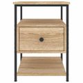 vidaXL Nočný stolík dub sonoma 40x42x56 cm kompozitné drevo
