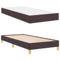 vidaXL Posteľ s pružinovým rámom Tmavohnedá 90 x 200 cm látka