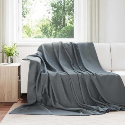 vidaXL Deka Tmavo šedá 270 x 240 cm Flís