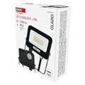 LED reflektor GLARO s pohybovým čidlom, 20 W, čierny, IP54, 2000 lm, neutrálna biela