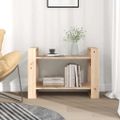 vidaXL Knižnica/deliaca stena 80x35x56,5 cm masívna borovica