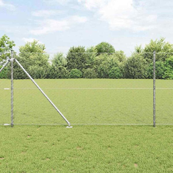 vidaXL Exteriérový hexagonálny plot s prístupovým stĺpikom 10 x 1,2 m
