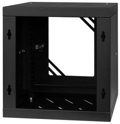 RACK skriňa závesná NEKU TS 10" 6U 300mm, samozostaviteľná, čierna 9005