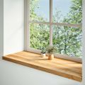 vidaXL Okenný parapet 2 ks svetlohnedá 100x40x2 cm dubový masív