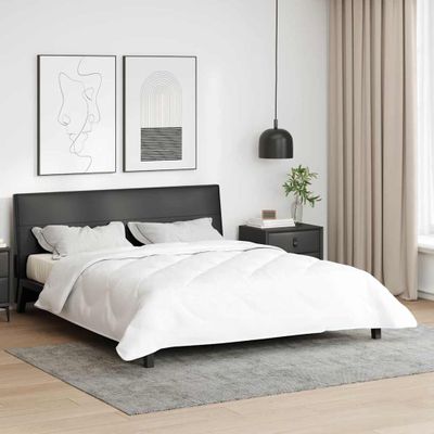 vidaXL Letná prikrývka Biela 242 x 220 x 3 cm Polyester