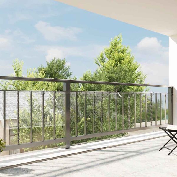 vidaXL Priehľadná plachta s okami 1x8 m PVC