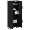 vidaXL Highboard 2 ks Čierny dub 69,5 x 34 x 180 cm