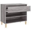 vidaXL Botník sivý dub sonoma 70x36x60 cm spracované drevo
