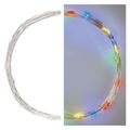 LED vianočný nano reťaz, 1,9 m, 2x AA, vnútorný, multicolor, časovač