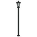 vidaXL Vonkajšie stojace lampy 3 ks čierne 120 cm nehrdzavejúca oceľ