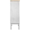 vidaXL Servírovacia skriňa FLORO Biela 70 x 30 x 70,5 cm