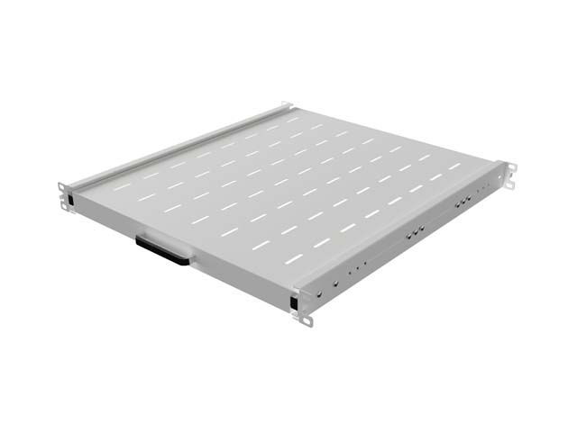 LANBERG POSUVNÁ POLICA PRO 19'' RACKOVÉ SKRINE 500MM ŠEDÁ (1U/445X500MM, NOSNOSŤ DO 35KG, 4PO