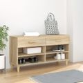 vidaXL Botník dub sonoma 102x35x55 cm spracované drevo