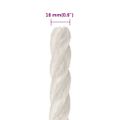 vidaXL Pracovné lano biele 16 mm 100 m polypropylén