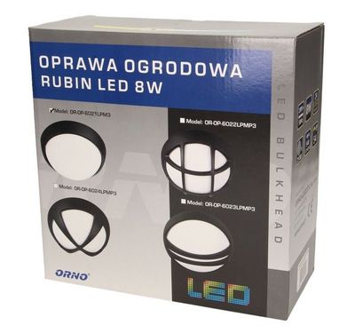 Vonkajšie svietidlo nástenné ORNO OR-OP-6021LPM3, 8W, IP54, 3000K, 540lm, čierna Venkovné svítidlo nástěnné ORNO OR-OP-6021LPM3, 8W, IP54, 3000K, 540lm, čierna