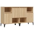 vidaXL Komody 2 ks dub sonoma 60x35x70 cm kompozitné drevo