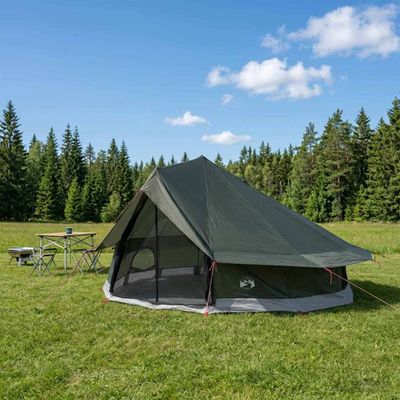 vidaXL Tipi stan Armádna zelená 800 x 800 x 430 cm Polyester a oceľ