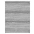 vidaXL Komoda sivý dub sonoma 60x35x76 cm spracované drevo