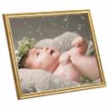 vidaXL Fotorámiky na stôl, koláž 3 ks, zlaté 28x35 cm, MDF