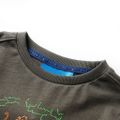 vidaXL Detské tričko s dlhým rukávom kaki 92