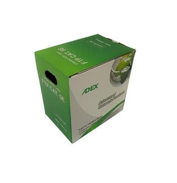 ADEX vonkajší kábel FTP, CAT5E, PE, čierny, 305m / box