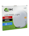 Q-112P LED panel 18W 1980lm 4000K biely - kruhový pripevnený Qtec