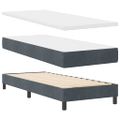 vidaXL Posteľ s pružinovým rámom Tmavo šedá 200 x 80 cm Zamat