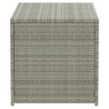 vidaXL Záhradný úložný box sivý 100x50x50 cm polyratanový