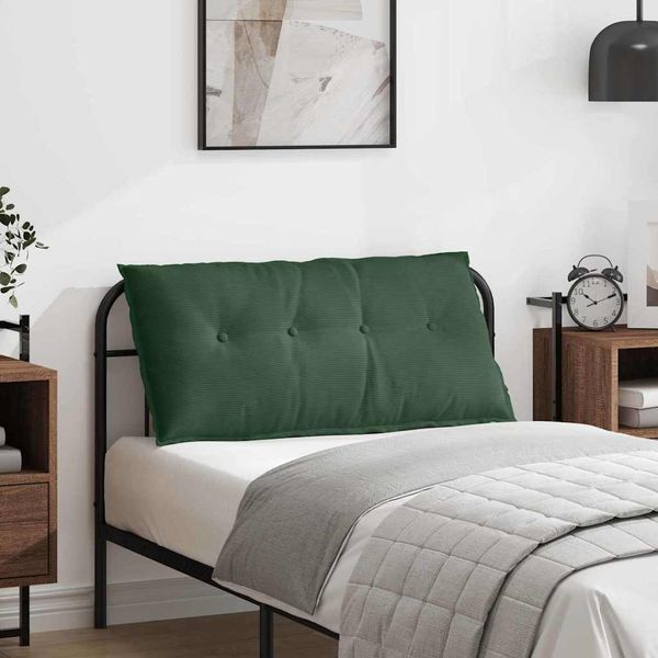 vidaXL Poduška na chrbát Jungle Green 100 x 50 cm Kordúrová tkanina